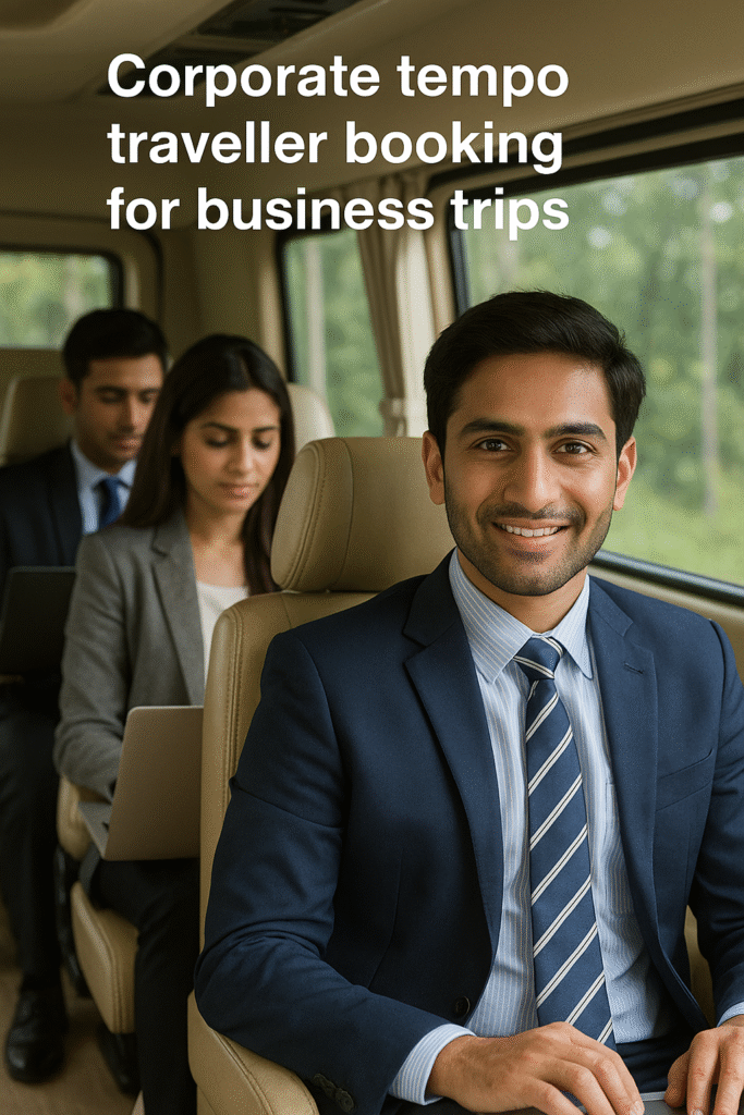 Corporate tempo traveller booking for business trips