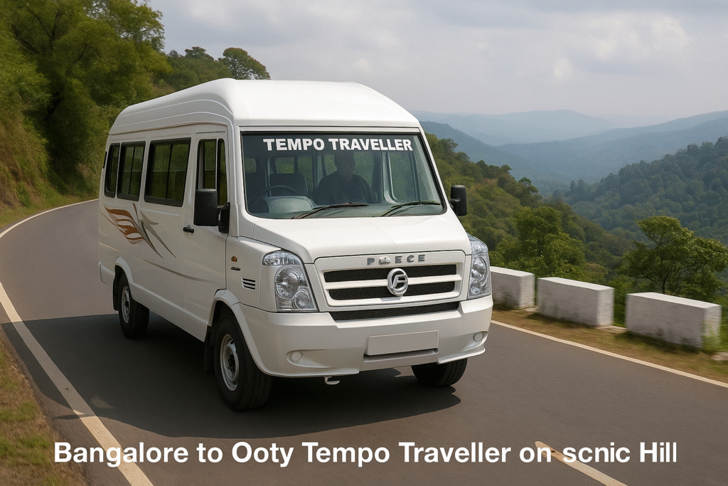 Tempo Traveller from Bangalore to Ooty on Scenic Hill Route