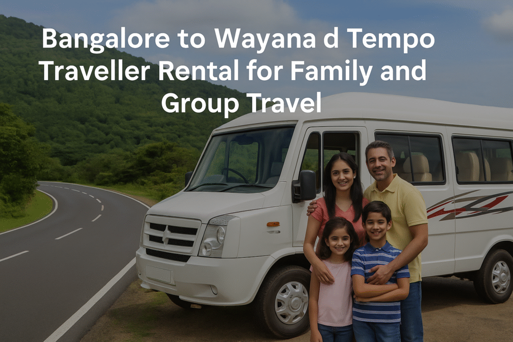 Family Enjoying Bangalore to Wayanad Tempo Traveller Tour