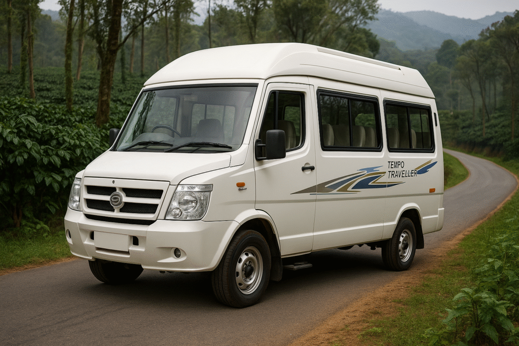 12-Seater Tempo Traveller from Bangalore to Chikmagalur for Outstation Trips