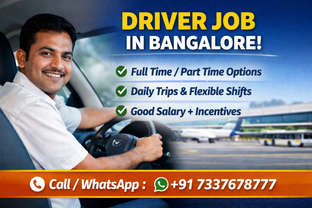 Driver job in Bangalore