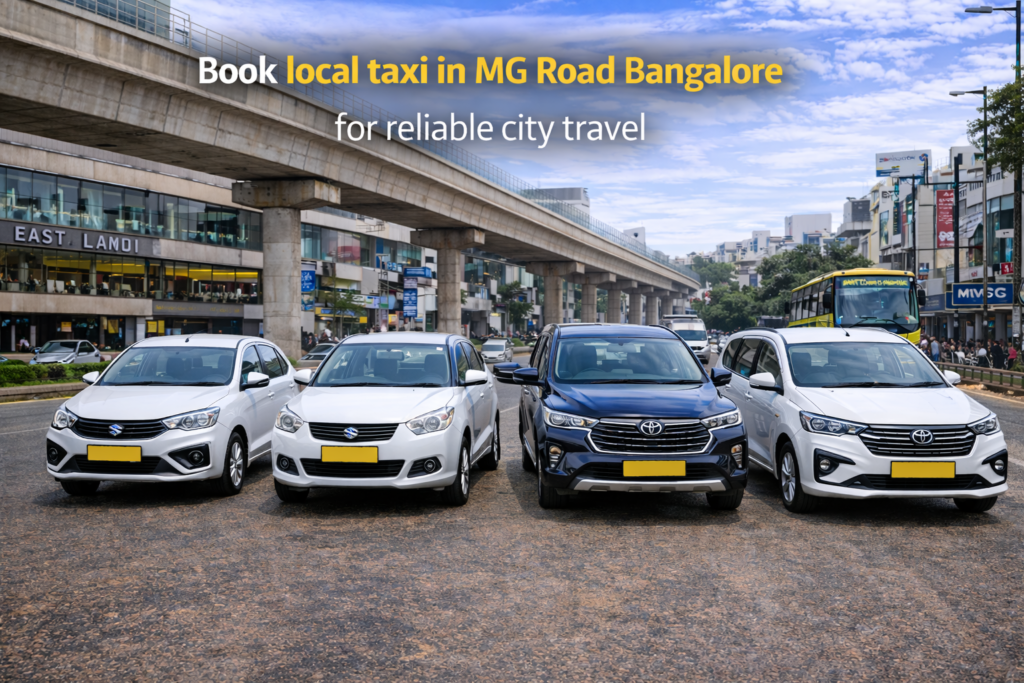 Book Local Taxi in MG Road
