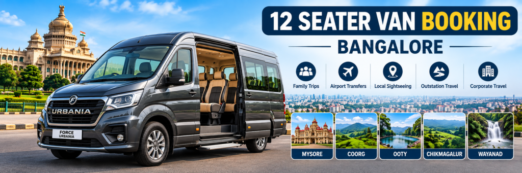 12 Seater Van Booking Bangalore