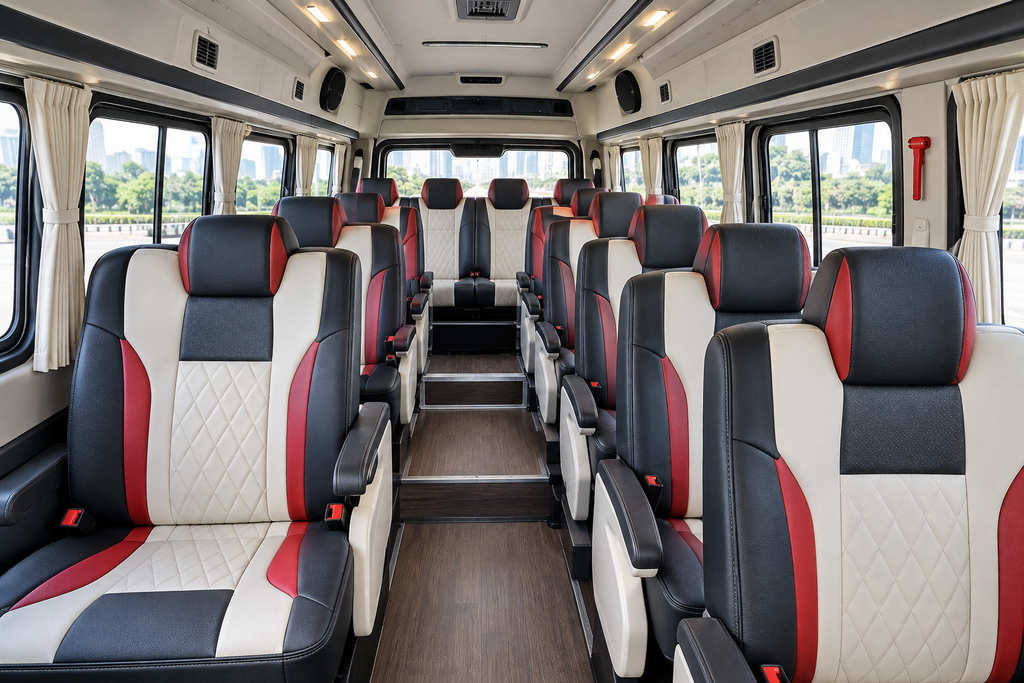 17 seater van interior Bangalore