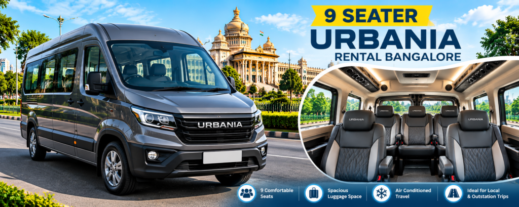 9 Seater Urbania interior Bangalore