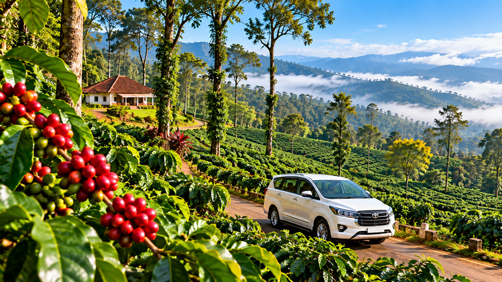 Coorg coffee plantation during Bangalore to Coorg trip