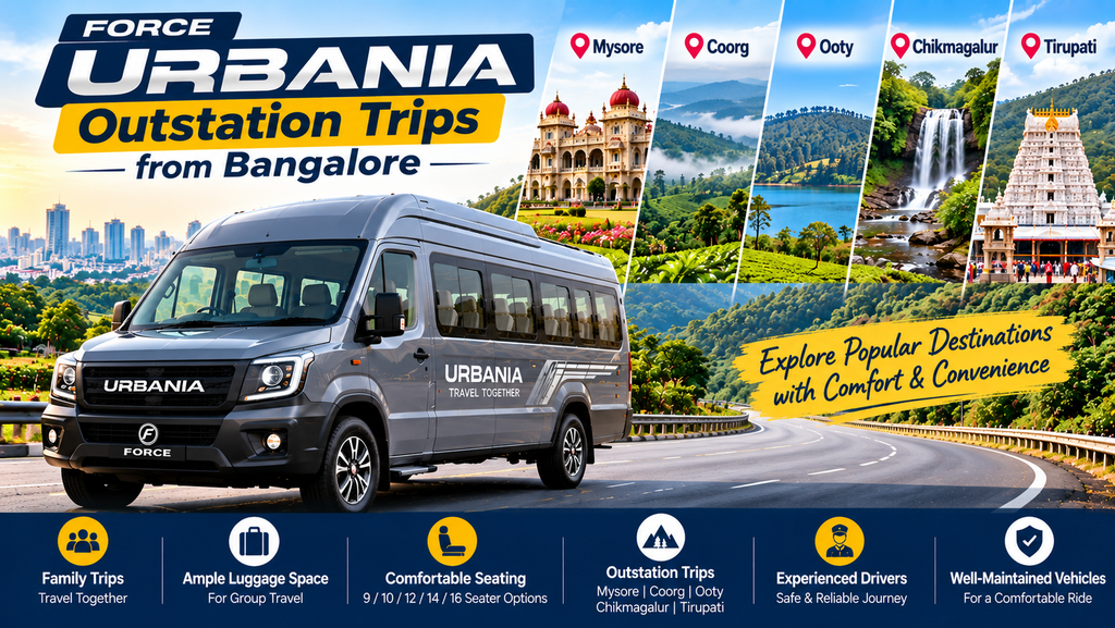 Force Urbania for outstation trips from Bangalore