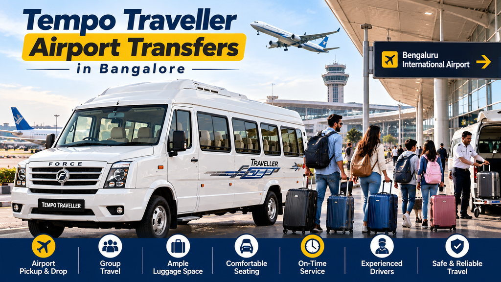Tempo Traveller airport transfers in Bangalore