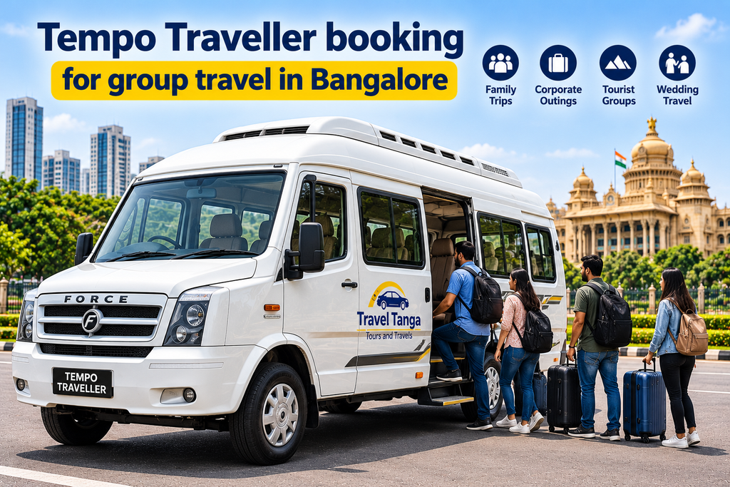 Tempo Traveller booking for group travel in Bangalore