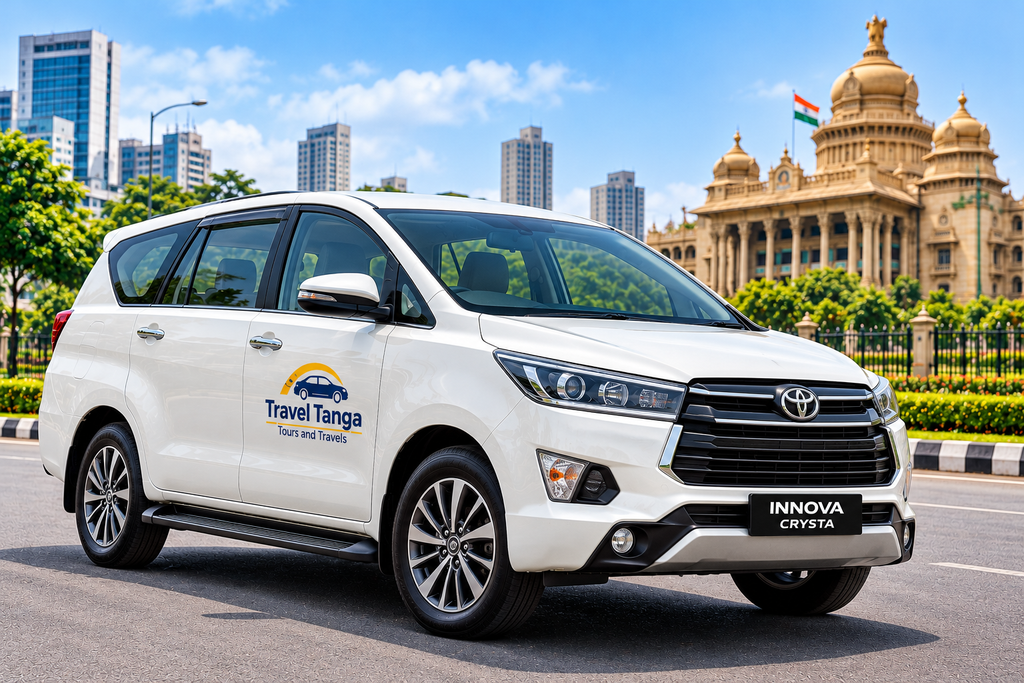 Toyota Innova Crysta available for booking in Bangalore