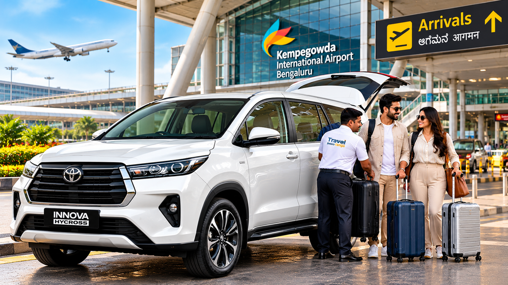 Toyota Innova Hycross for airport transfers in Bangalore