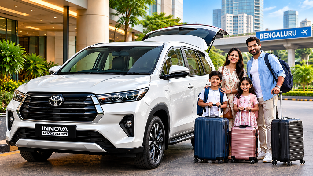 Toyota Innova Hycross for family travel in Bangalore