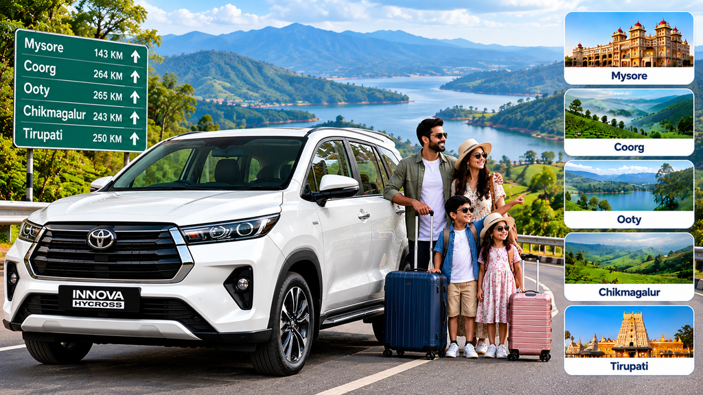 Toyota Innova Hycross for outstation trips from Bangalore