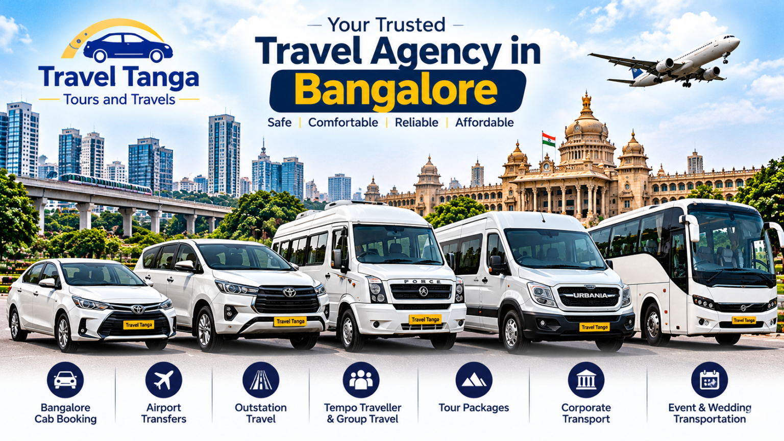 Travel Agency in Bangalore – Travel Travel Agency Bangalore, Tours and Travels in Bangalore, Bangalore Travel ServicesTanga Tours and Travels